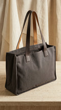 DKNY - Bag - Not visible on exterior canvas body with leather handles - Sz OS - Curuva Cover