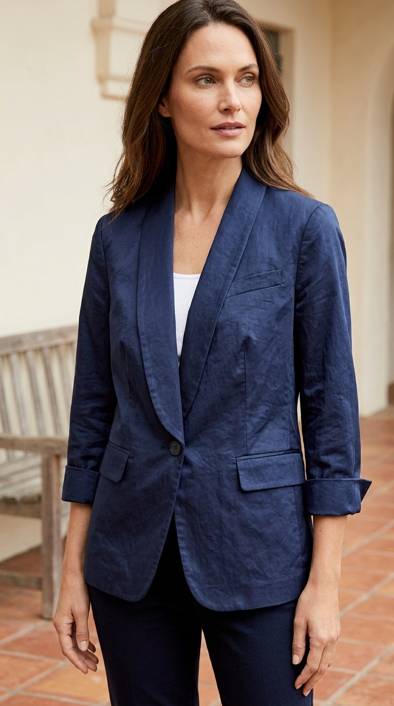 Talbots — Blazer | The shawl collar was always the quietest form of authority · Sz 10