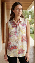 CAbi — Blouse | Feathers don't follow rules — and neither does this blouse · Sz L