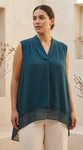 Elie Tahari — Blouse | Silk doesn't whisper. This one commands the room · Sz XL