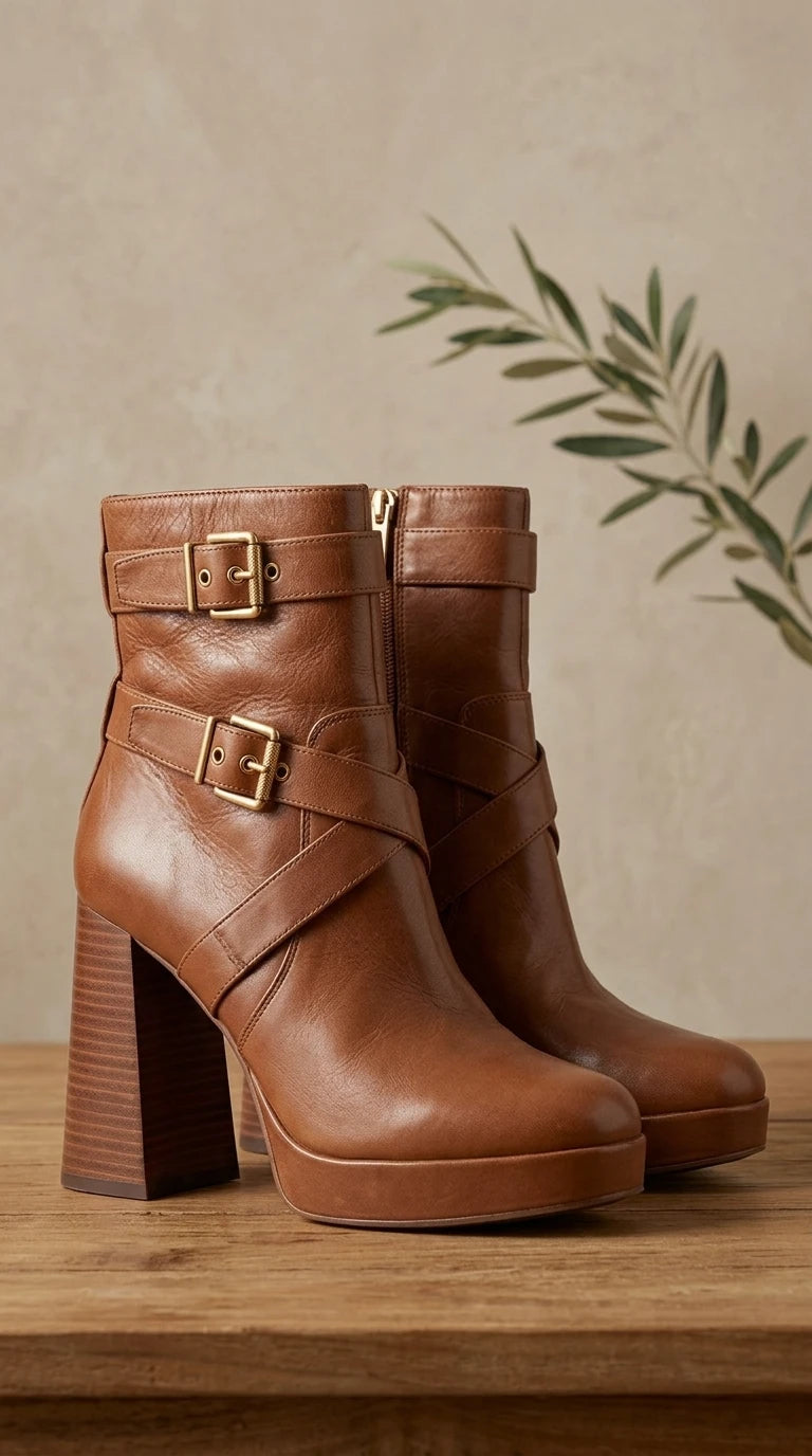 Vince Camuto - Boots - Leather upper textile and man made lining man made sole - Sz 9M EU 40 - Curuva Cover