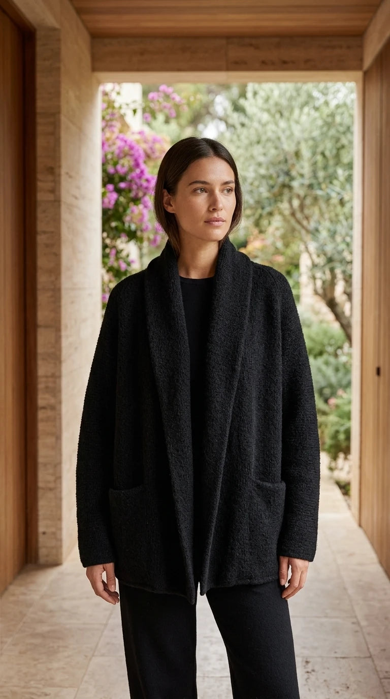 Peruvian Connection - Coat - 81 Alpaca 19 Polyamide Fiber content confirmed based on standard Peruvian - Sz L - Curuva cover