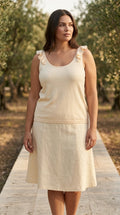 Lauren Ralph Lauren — Dress | Ivory was never quiet — this dress makes a case for both · Sz XL-16