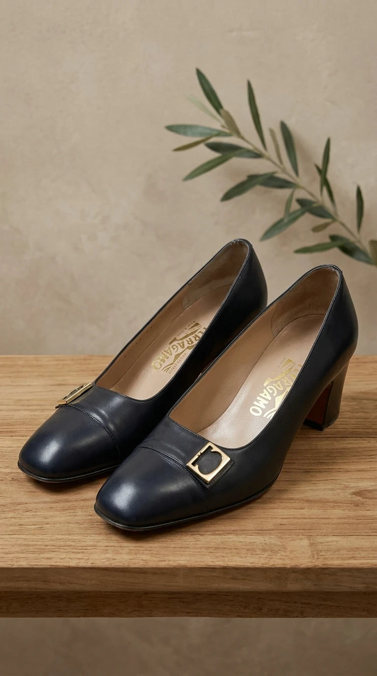 Salvatore Ferragamo — Heels | Ferragamo doesn't design shoes — it designs posture · Sz 9.5