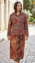 Coldwater Creek — Two-Piece Suit | Tapestry chenille paisley, made in the U.S.A. · Sz XL Petite
