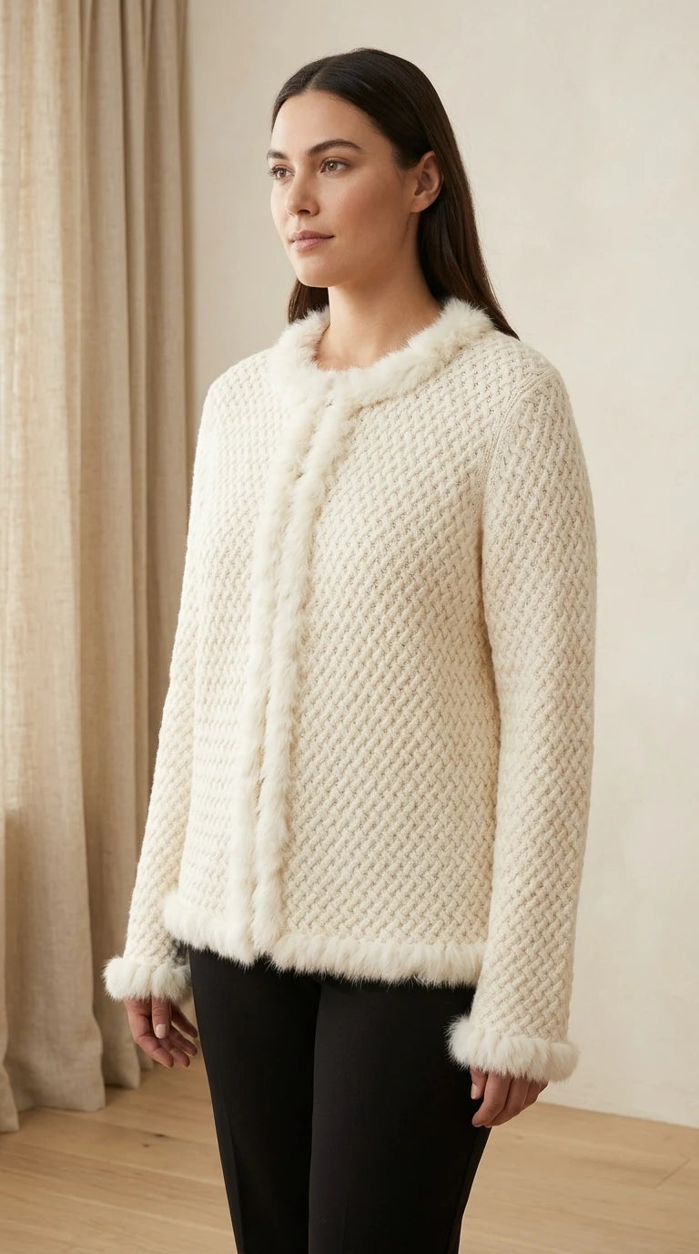 Jones New York Signature — Knit sweater | Luxury has a texture. This is it · Sz XL