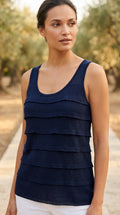 Talbots — Tank top | Quiet pieces earn attention. This one does it in tiers · Sz LP