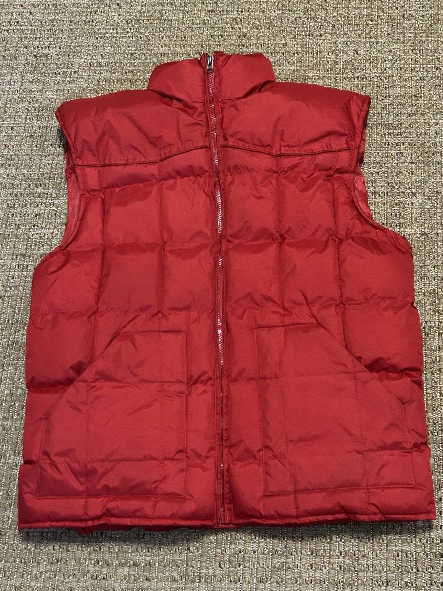 Patron Cito U.S.A. — Quilted Puffer Vest | Red with no apologies · Sz S