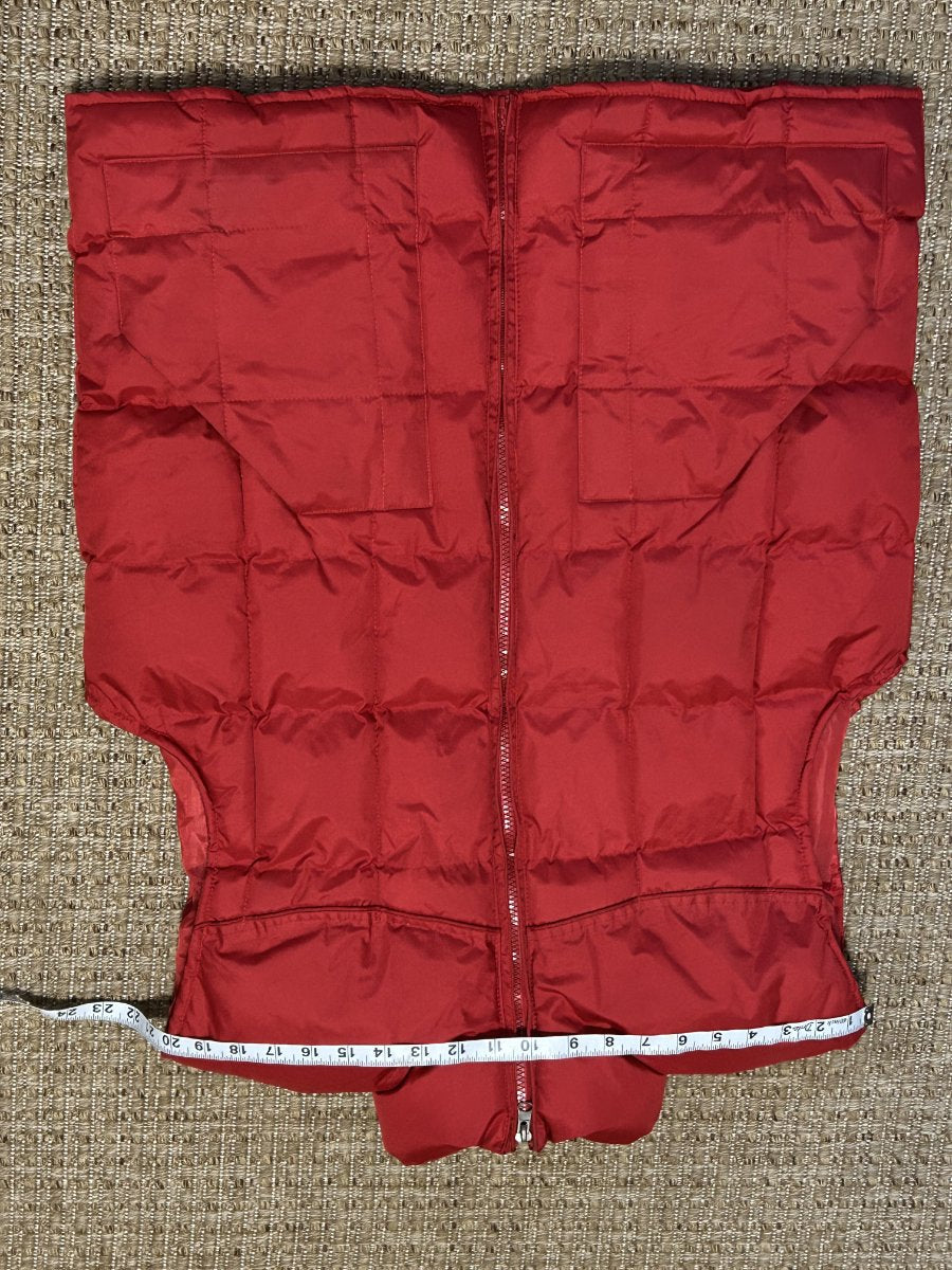 Patron Cito U.S.A. — Quilted Puffer Vest | Red with no apologies · Sz S