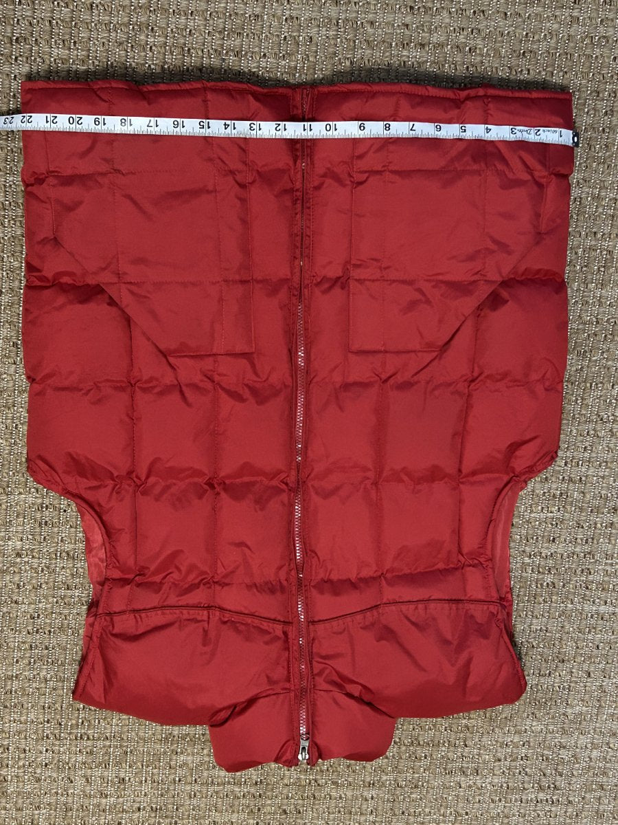 Patron Cito U.S.A. — Quilted Puffer Vest | Red with no apologies · Sz S