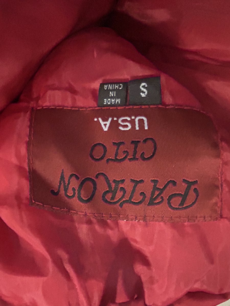 Patron Cito U.S.A. — Quilted Puffer Vest | Red with no apologies · Sz S