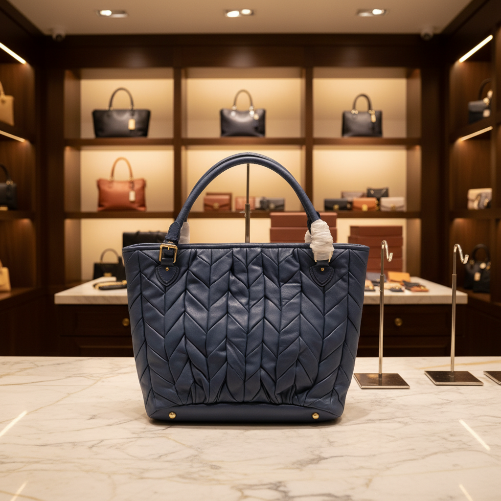 Mido Mido — Handbag | Chevron-quilted cowhide, made in Italy · Sz OS