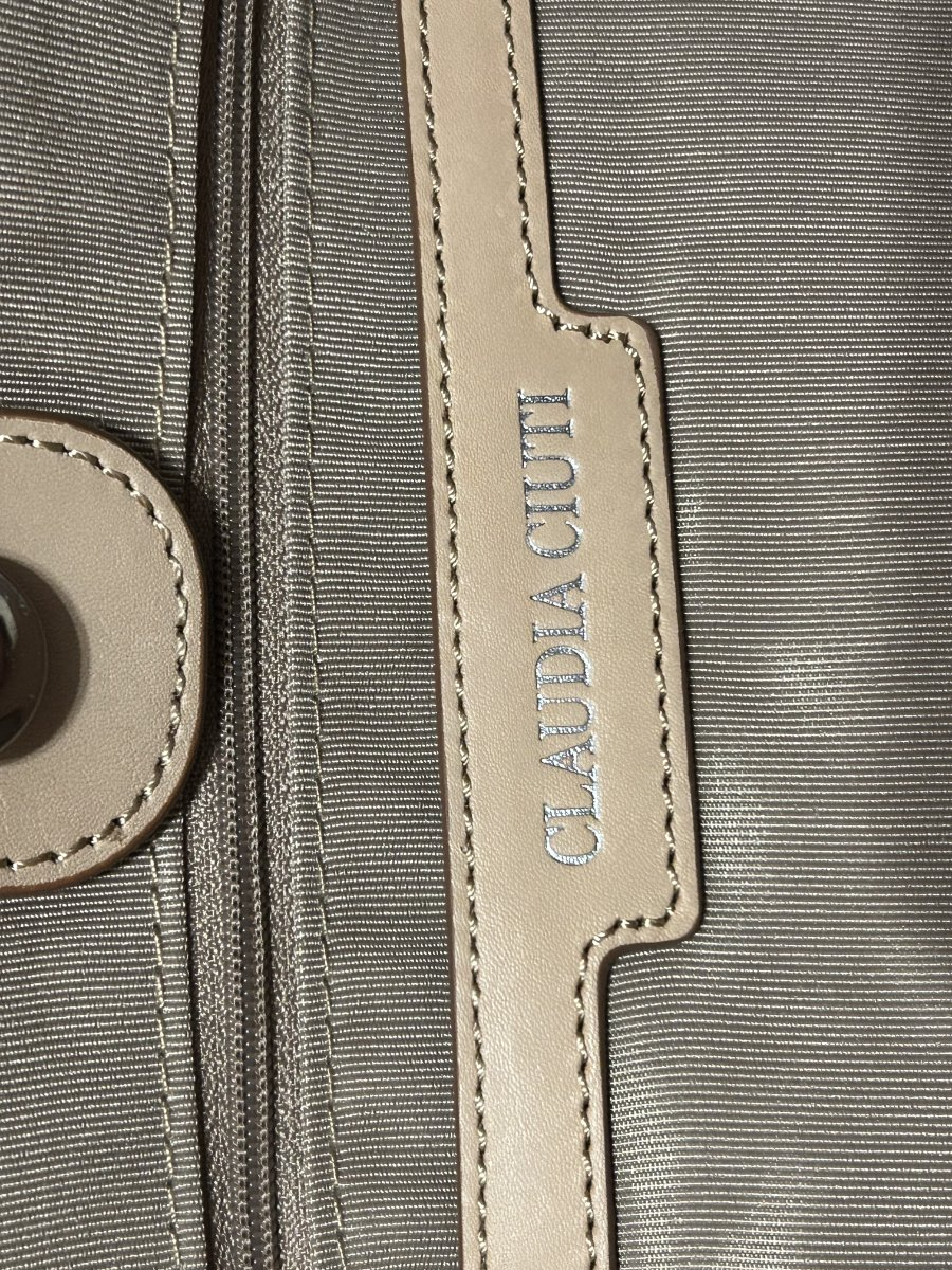 Claudia Ciuti — Structured Tote | Kelly green leather with camel accents · Sz OS