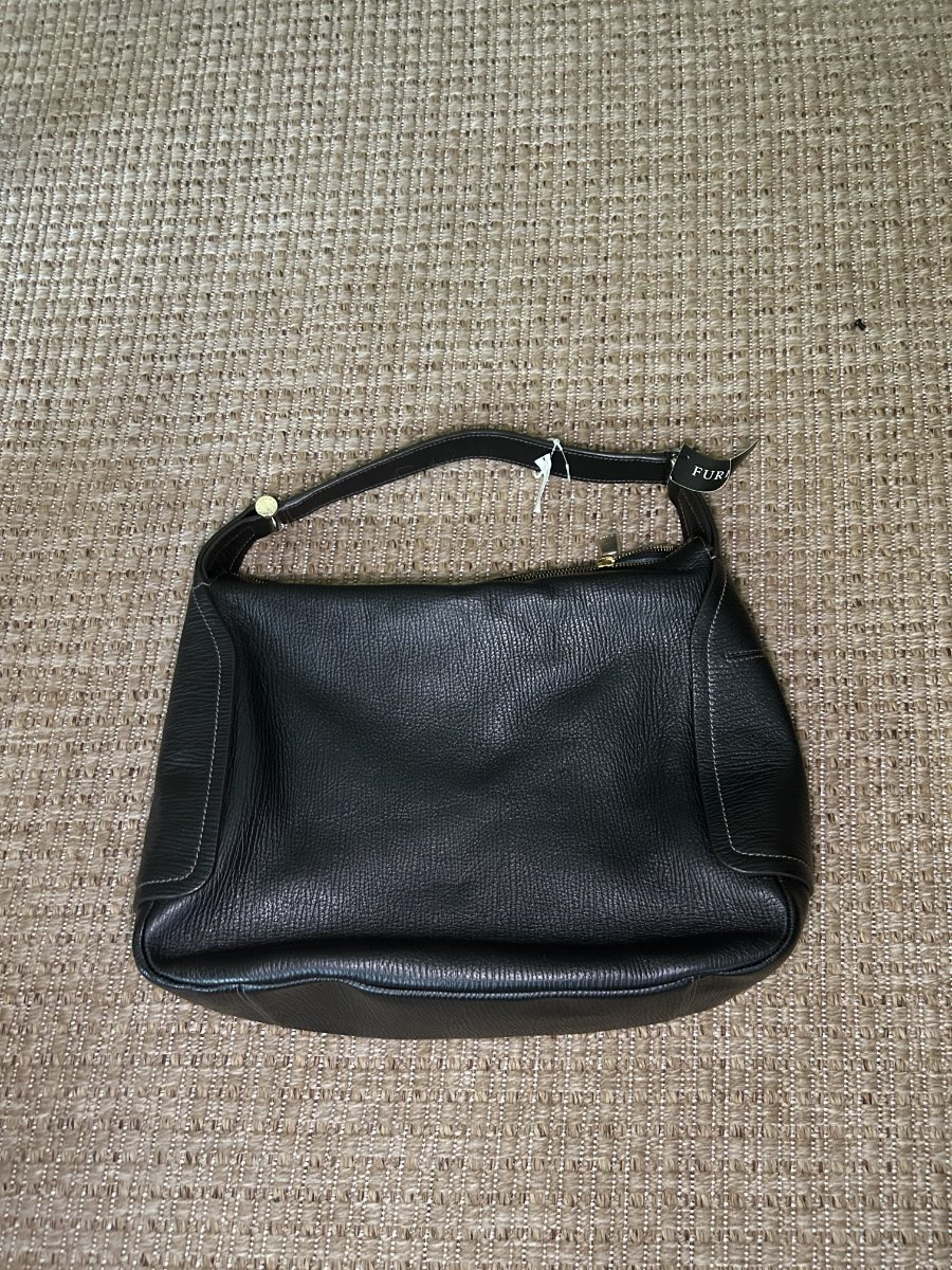 Furla — Hobo Bag | Deep black pebbled leather, never worn · Sz OS