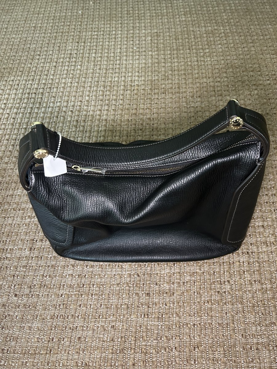 Furla — Hobo Bag | Deep black pebbled leather, never worn · Sz OS