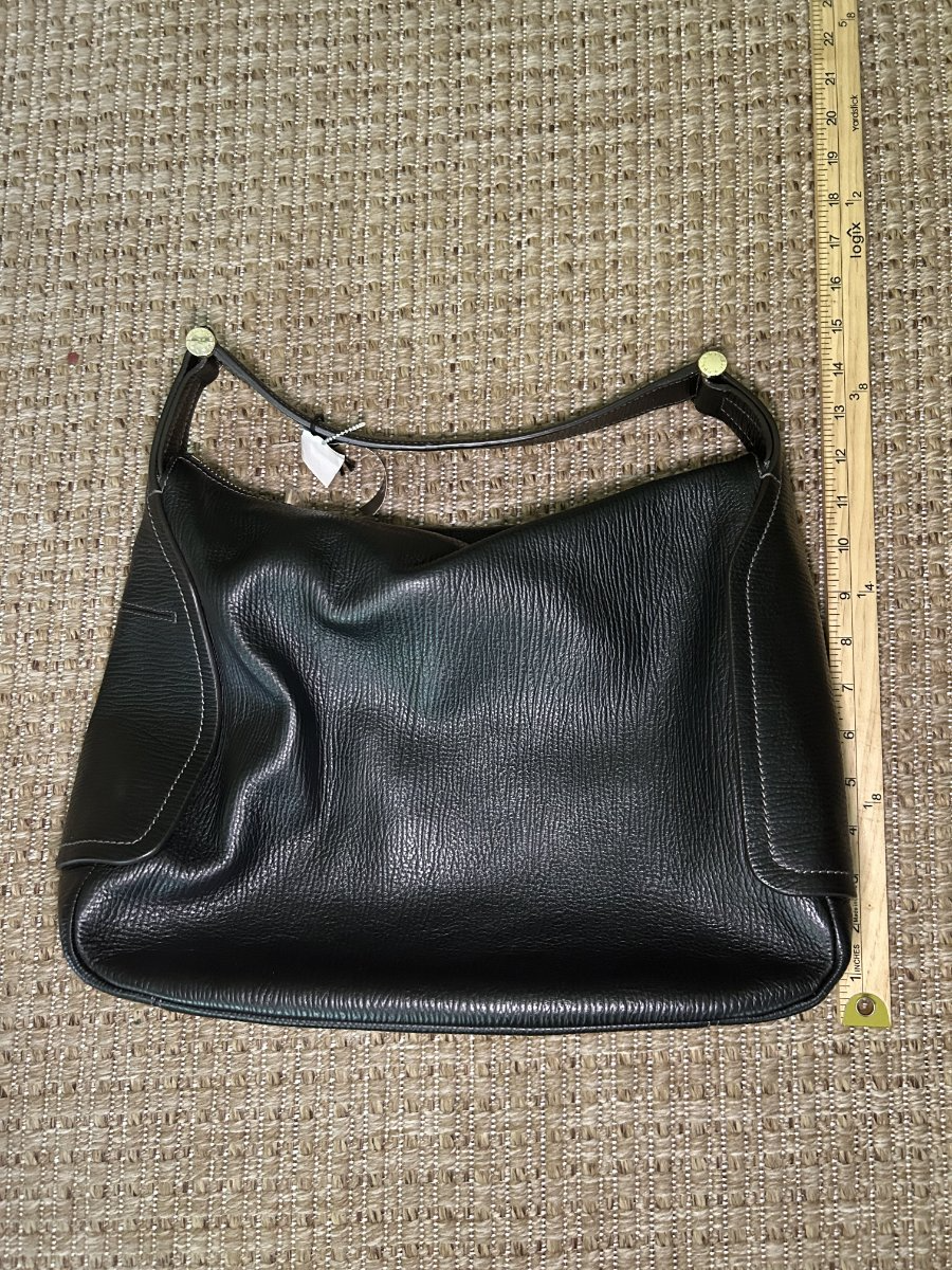 Furla — Hobo Bag | Deep black pebbled leather, never worn · Sz OS