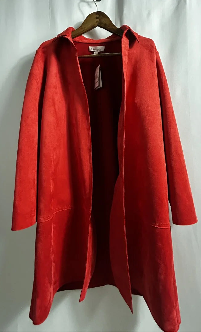 Philosophy — Coat | Red was never meant to be subtle · Sz L