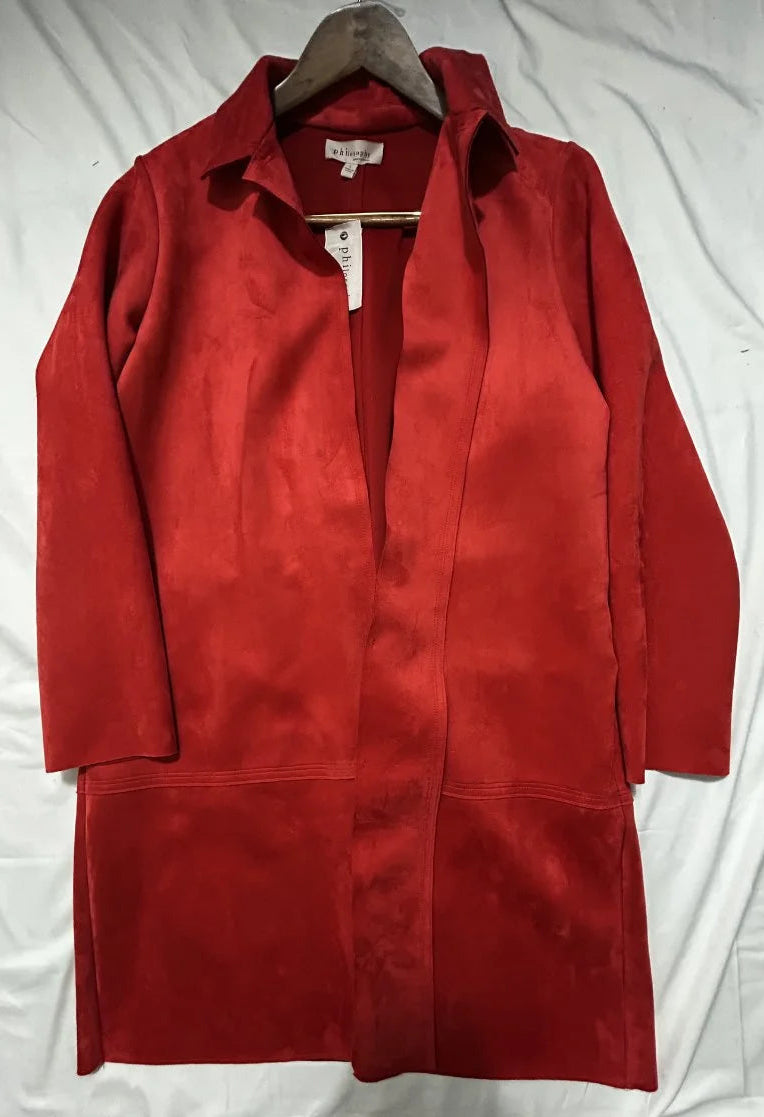 Philosophy — Coat | Red was never meant to be subtle · Sz L