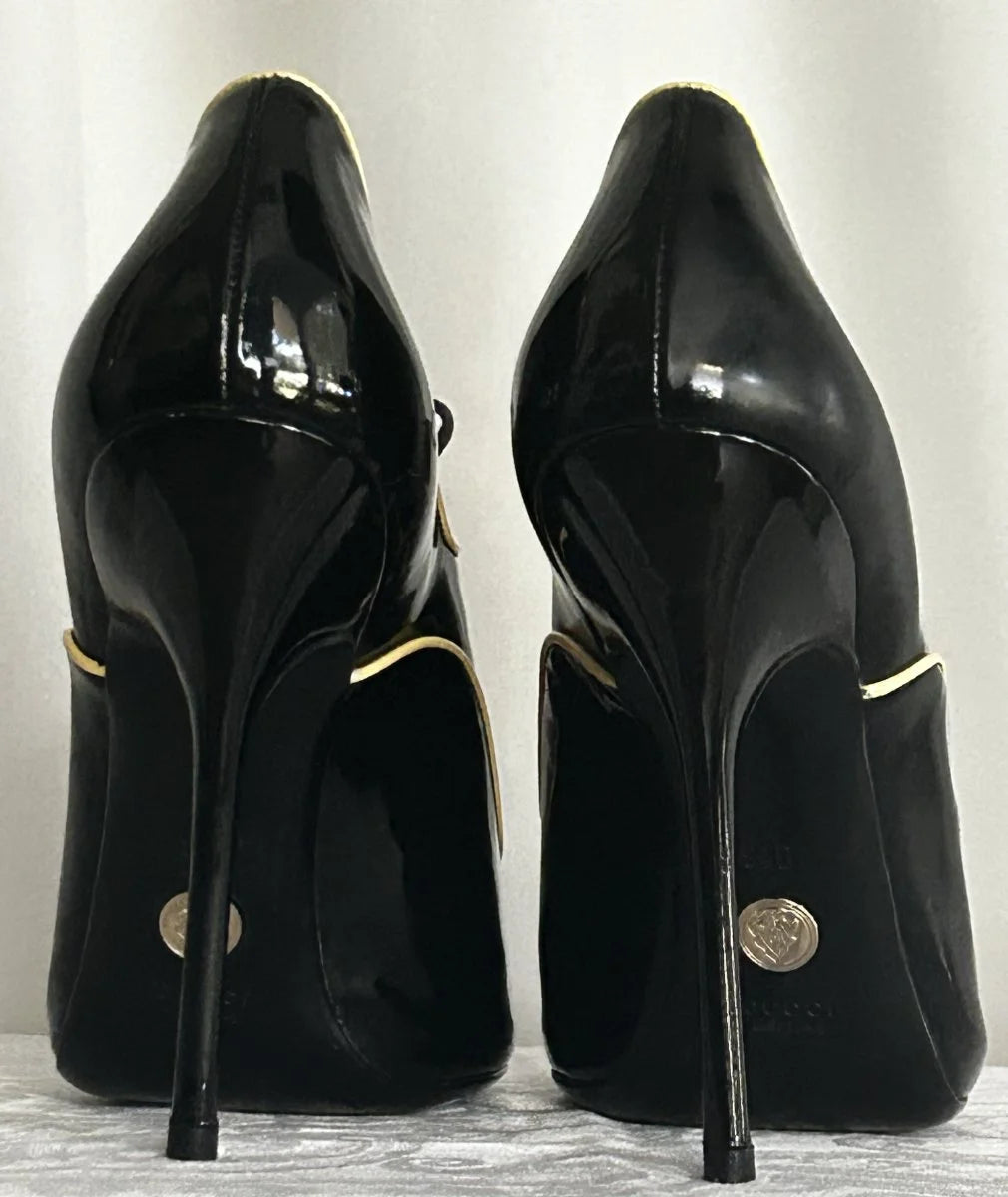 Gucci - Heels - Patent leather upper leather lining Made in Italy - Sz 9 5 B - Curuva