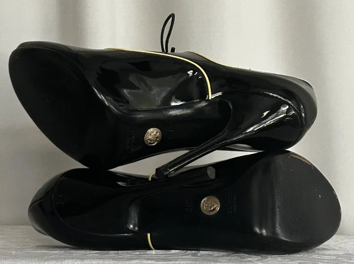 Gucci - Heels - Patent leather upper leather lining Made in Italy - Sz 9 5 B - Curuva