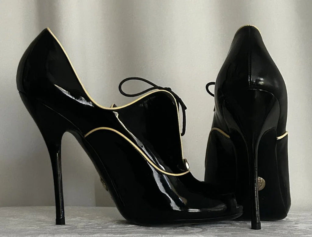 Gucci - Heels - Patent leather upper leather lining Made in Italy - Sz 9 5 B - Curuva