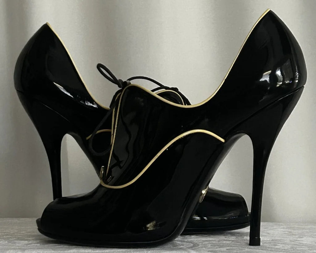 Gucci - Heels - Patent leather upper leather lining Made in Italy - Sz 9 5 B - Curuva