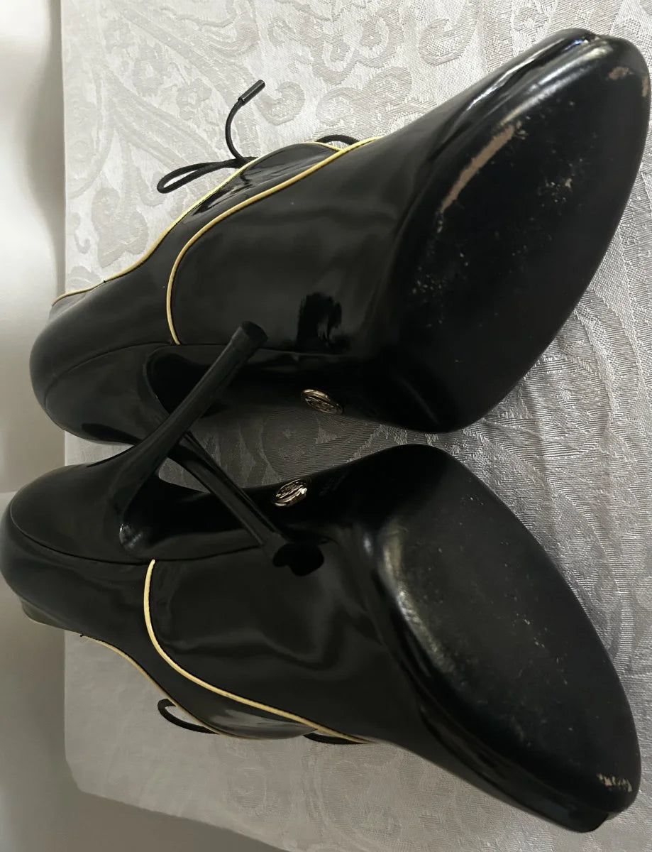Gucci - Heels - Patent leather upper leather lining Made in Italy - Sz 9 5 B - Curuva