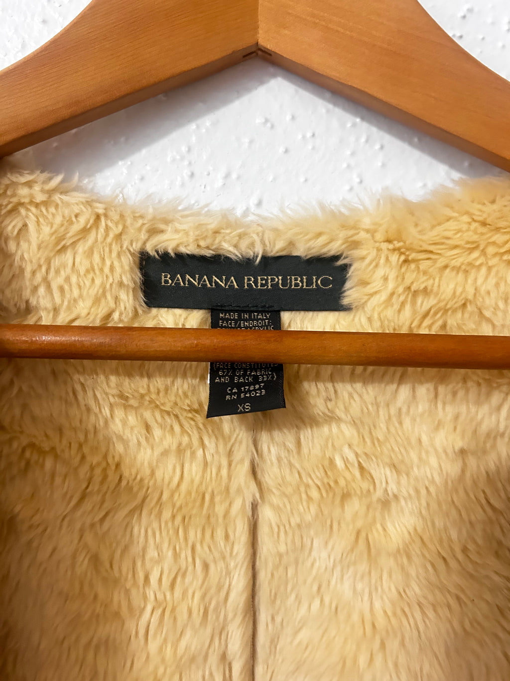 Banana Republic — Reversible Shearling Coat | Two coats in one, made in Italy · Sz XS