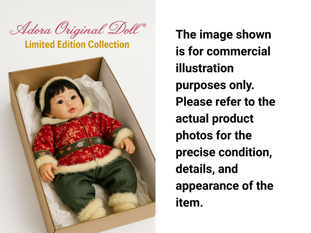 Adora Original Doll “Qian Ni” Limited Edition 2008 #034/250 – 22” Vinyl Asian Doll w/ COA & Box