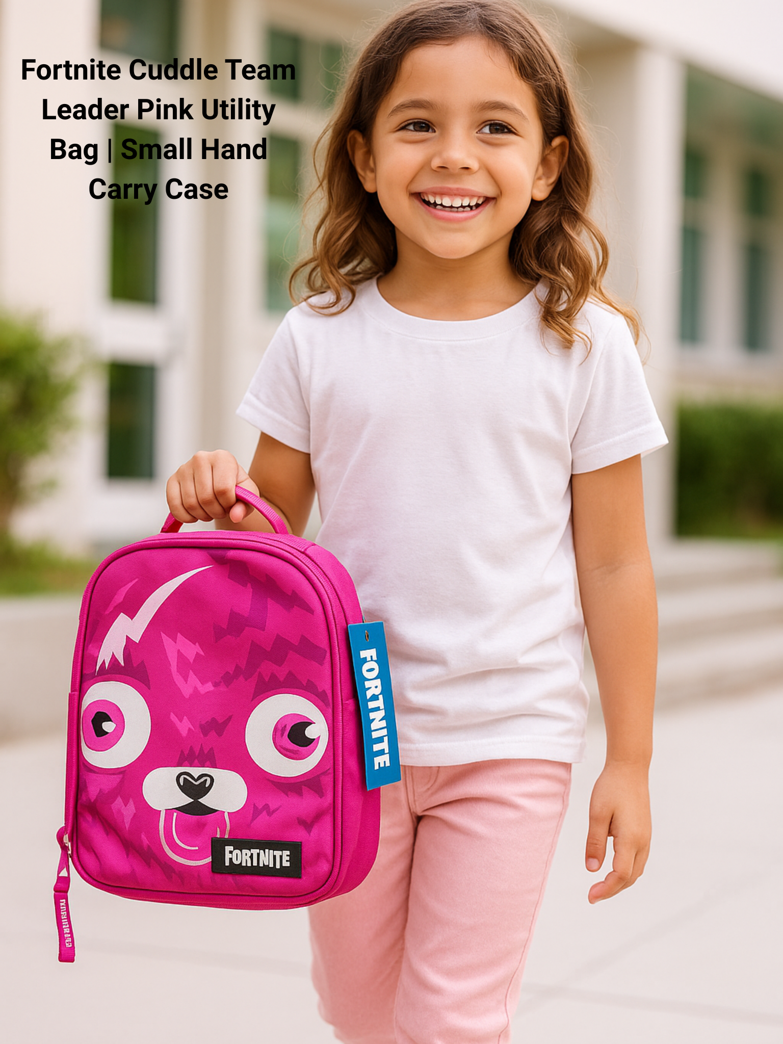 Fortnite Pink Bear Lunch Bag - Insulated Kids Lunch Box