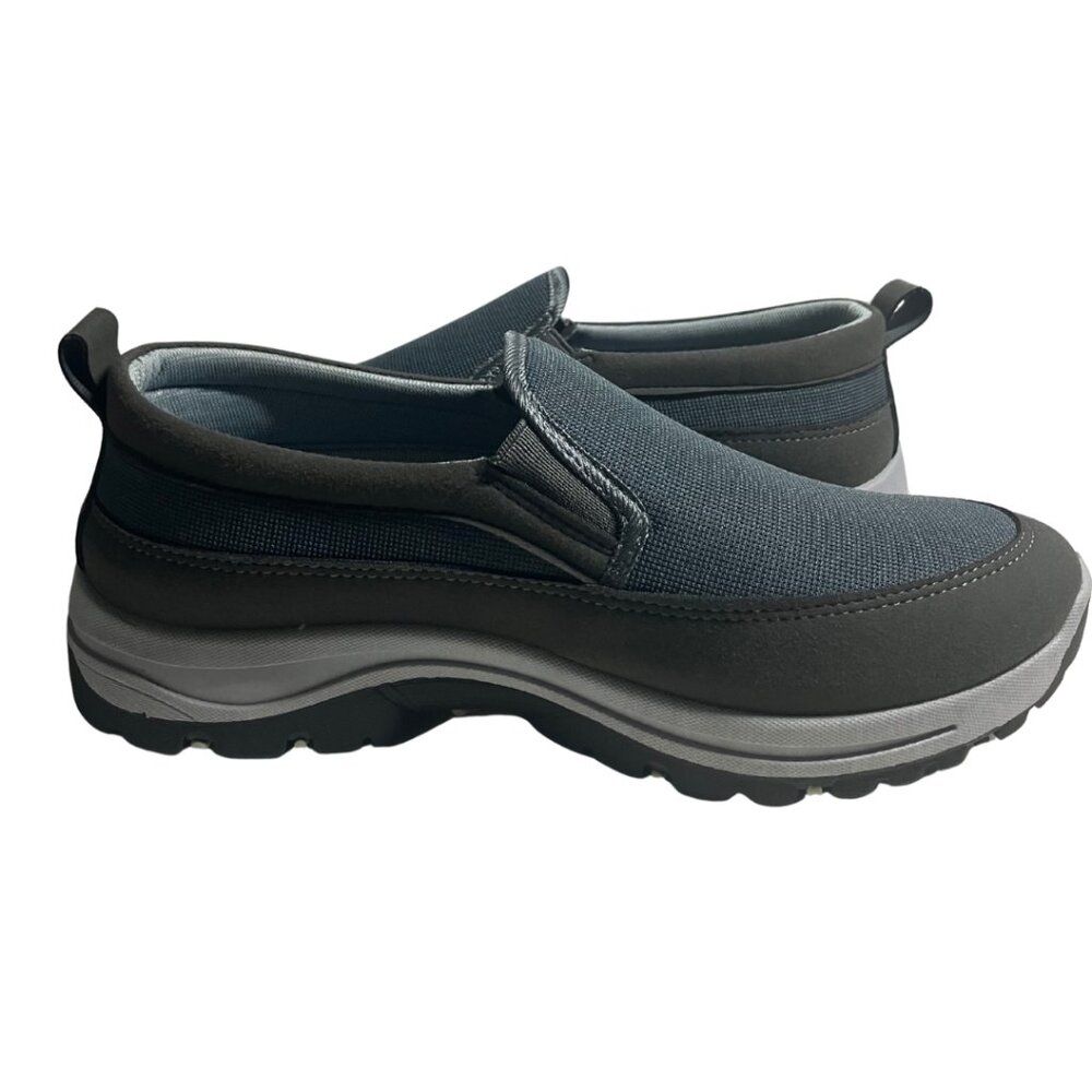 Men’s Slip-On Walking Shoes Comfort Arch Support Loafers Gray Size 44