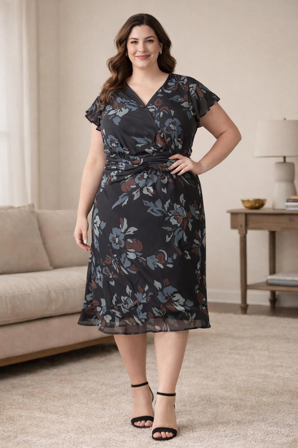 Coldwater Creek — Dress | Floral empire waist, relaxed · Sz W18