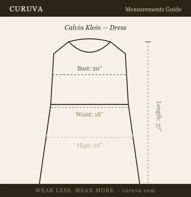 Calvin Klein — Dress | Structure first. Everything else is noise · Sz XL
