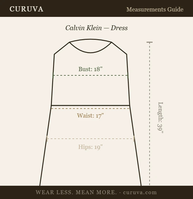 Calvin Klein — Dress | Minimalism never looked this structural · Sz XL