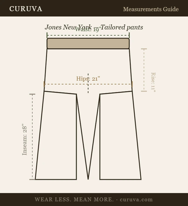 Jones New York — Tailored pants | Gray has never been this deliberate · Sz XL