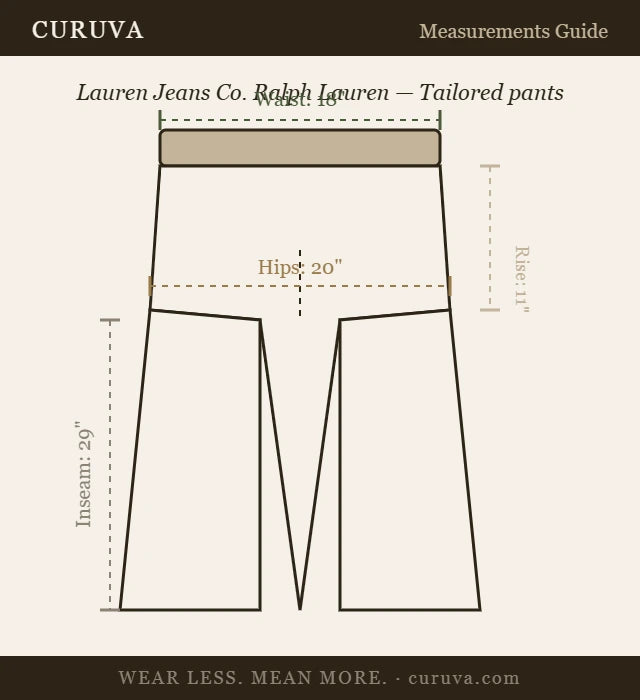 Lauren Jeans Co. Ralph Lauren — Tailored pants | Not every uniform is boring — this one just means business · Sz 14