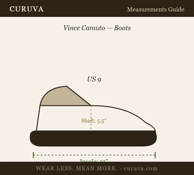 Vince Camuto - Boots - Leather upper textile and man made lining man made sole - Sz 9M EU 40 - Curuva Mguide