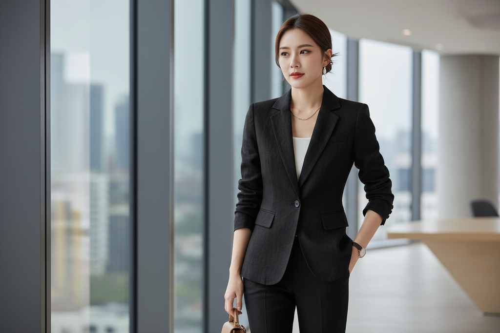 Lafayette 148 New York Black Linen Blazer Size 16 - Premium European Linen