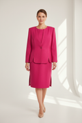 Leslie Fay Pink Two-Piece Suit - Corrected Commercial Image