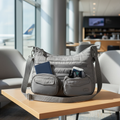 Lug Zipliner Quilted Crossbody Bag in travel lifestyle setting