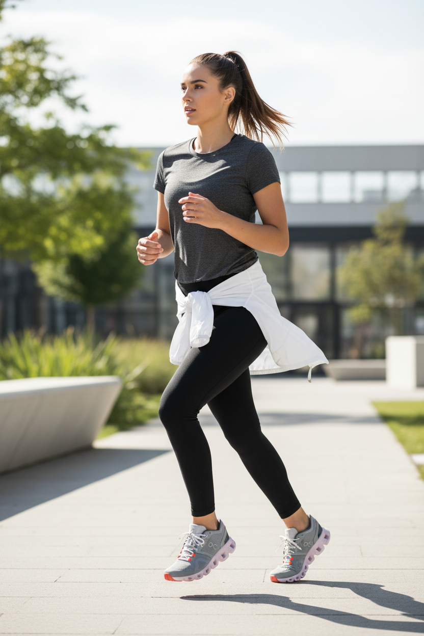 On Running Cloud X Women's Sneakers Gray Orange Size 8 New with Box